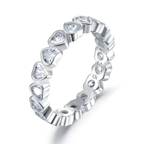 'Forever Love' Heart Stacked Ring