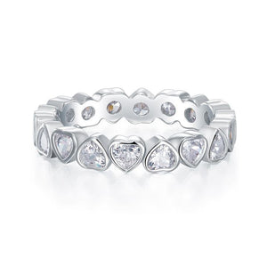 'Forever Love' Heart Stacked Ring