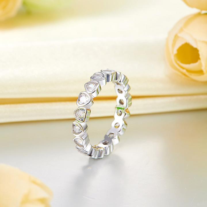 'Forever Love' Heart Stacked Ring