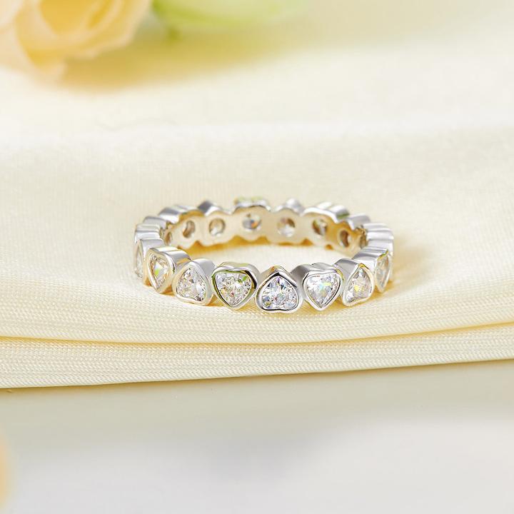 'Forever Love' Heart Stacked Ring