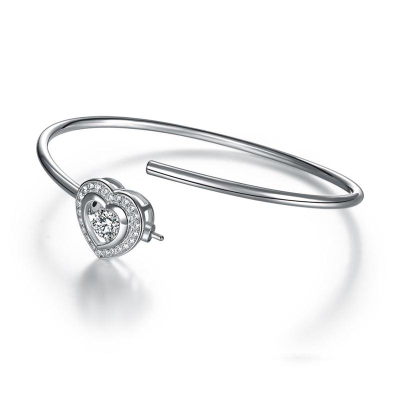 Heart Bangle Bracelet