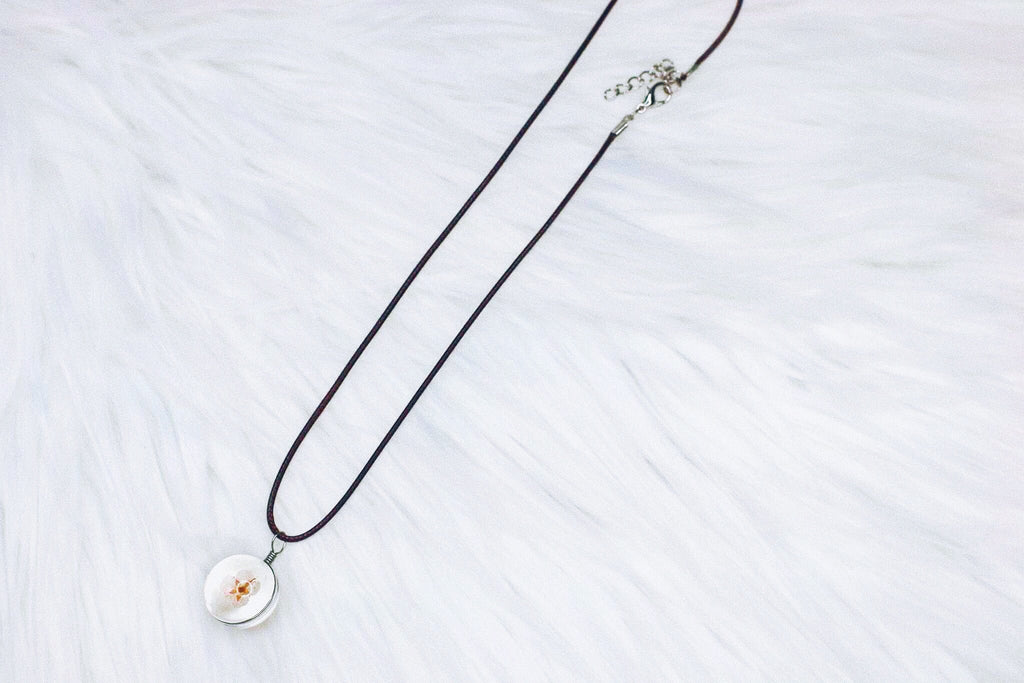 Pink Flower Necklace