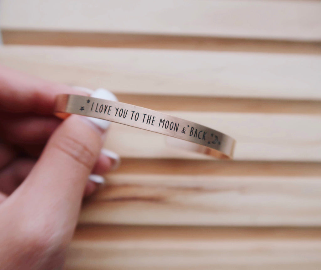 I Love You To The Moon & Back Bracelet