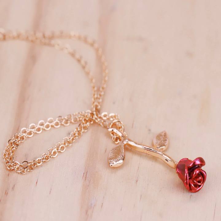 Red Rose Necklace