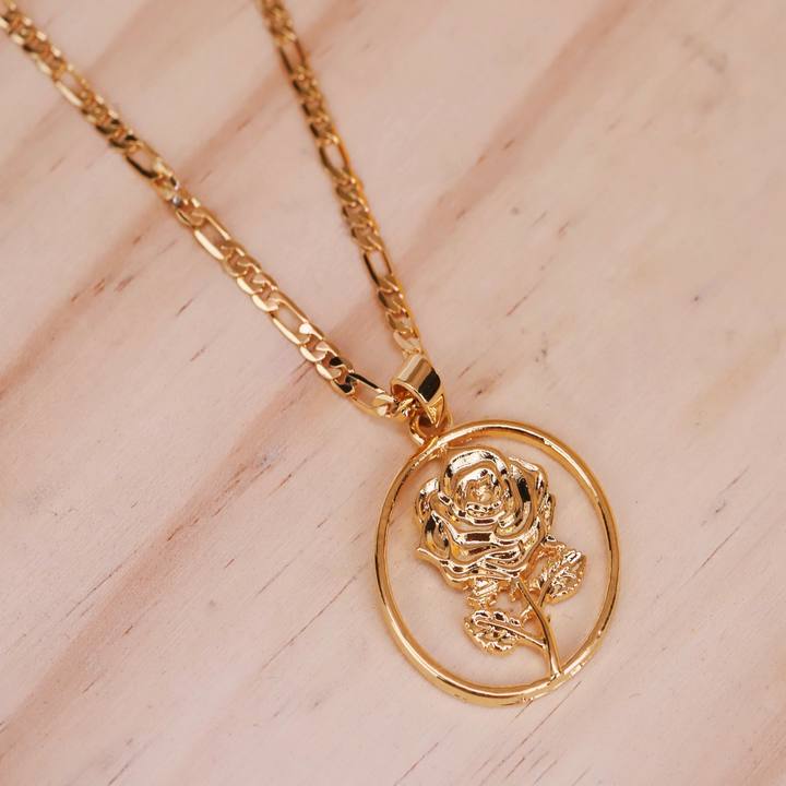 Flower Rose Necklace