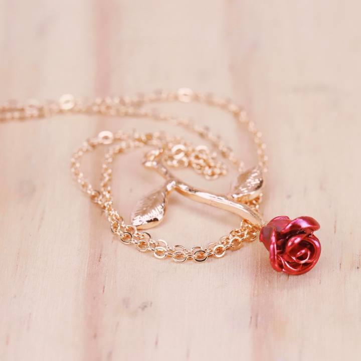 Red Rose Necklace