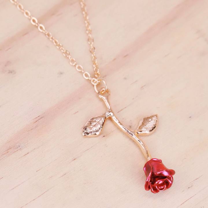 Red Rose Necklace