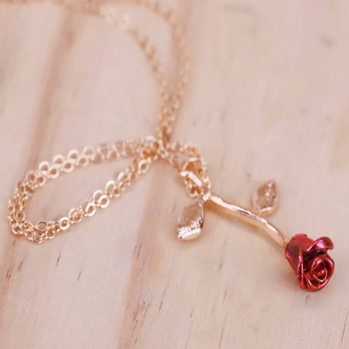 Red Rose Necklace
