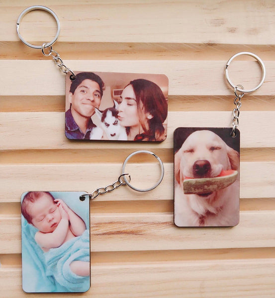 Personalized Photo Keychain – Sunflower Jewels