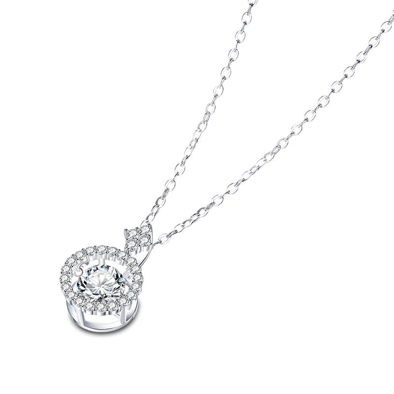 Unstoppable Love Diamond Dancing Stone Necklace