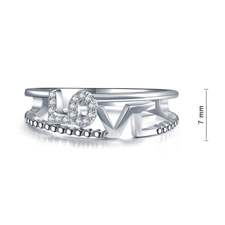 'Love' Engraved Ring