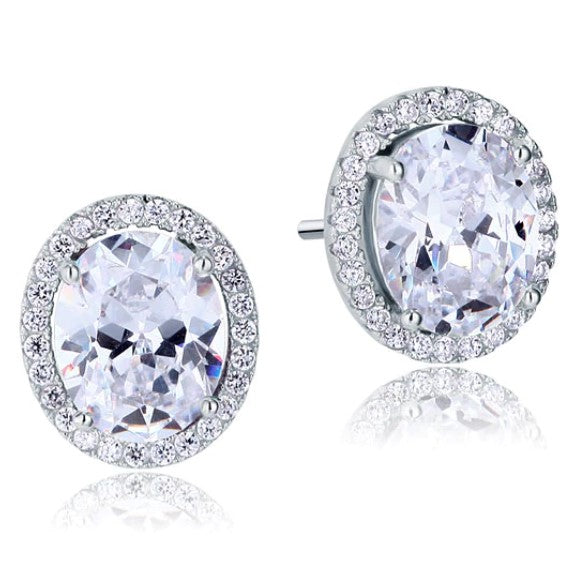 Diva's Dream Oval Cut Diamond Earrings