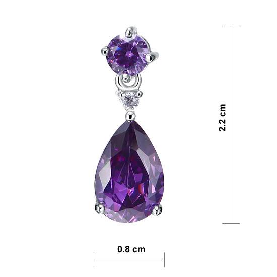 Purple Splash Earrings