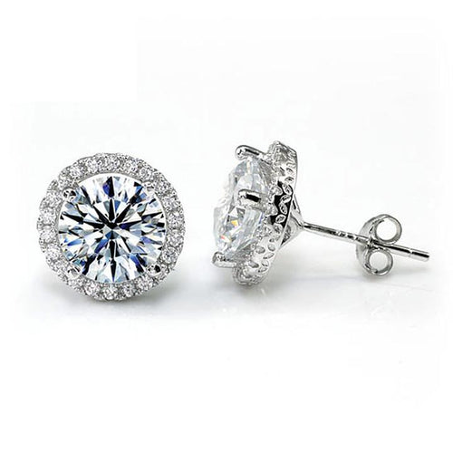 Sparkling Halo Earrings