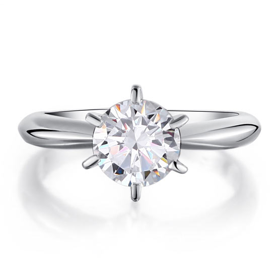 Classic 6 Claw Diamond Engagement Ring