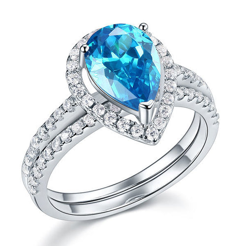 Exquisite Blue Diamond Ring