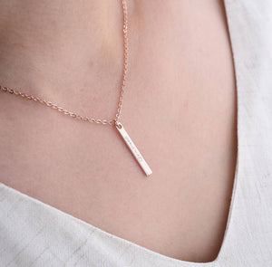 Personalized Bar Necklace