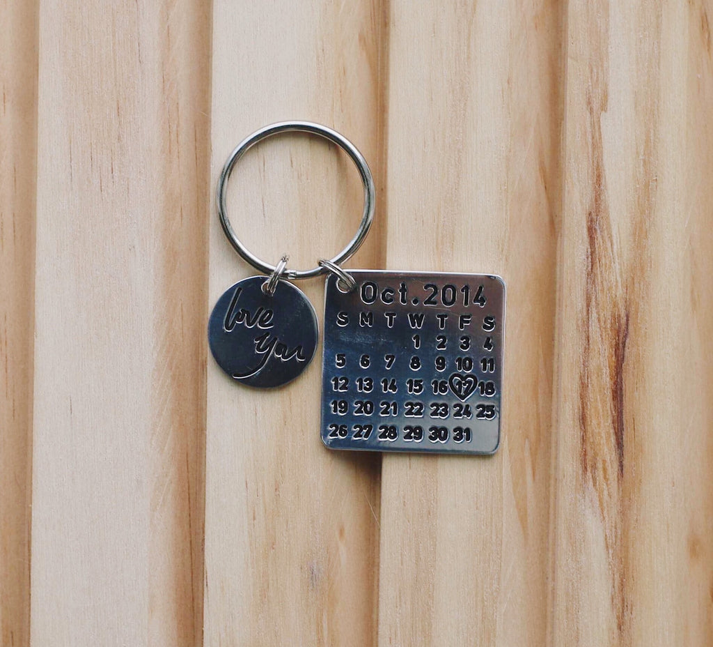 Personalized Calendar Keychain