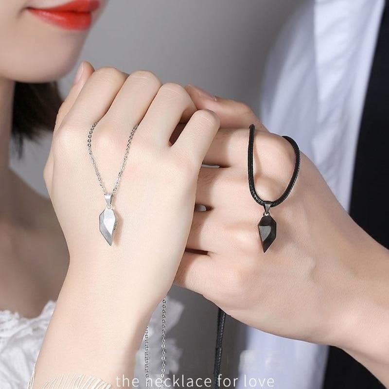 Magnetic Heart Necklace for Couples