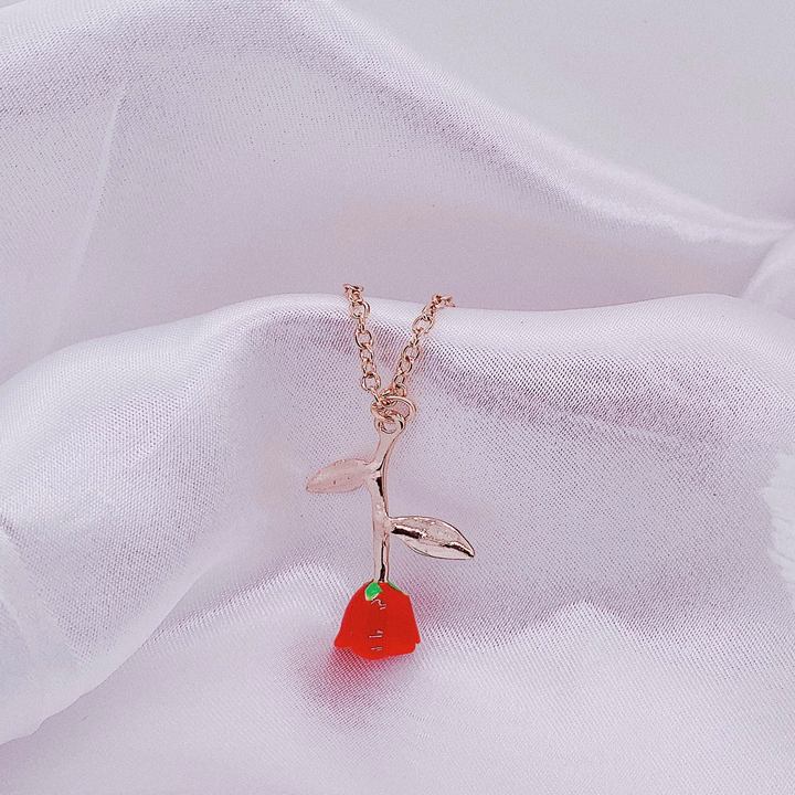 Rose Petal Necklace